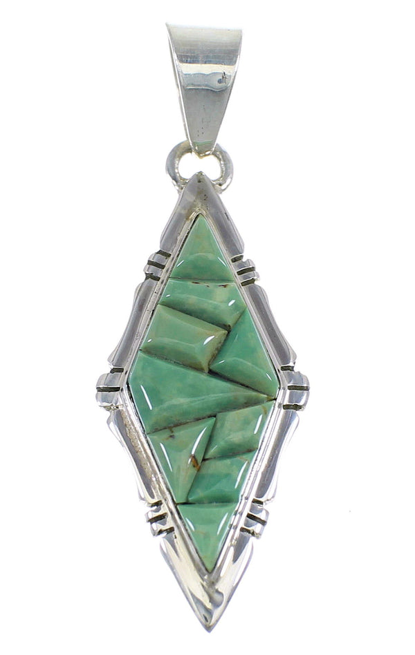 Turquoise Sterling Silver Southwest Pendant RX54368